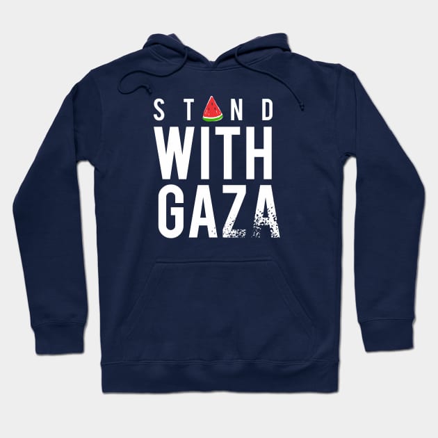 STAND with GAZA Hoodie by denufaw